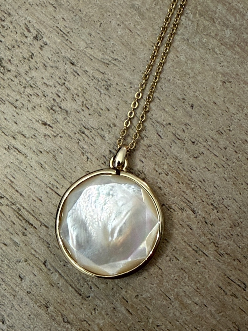 Jade & Jasper Gold Round Mother-of-Pearl Pendant Necklace - Women Jewelry